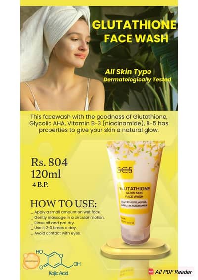 SCS 24K Gold Face Wash 120mll - Original New