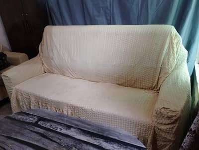 1+2+3 seater Sofa Set Excellent condition Heavy solid wood first owner