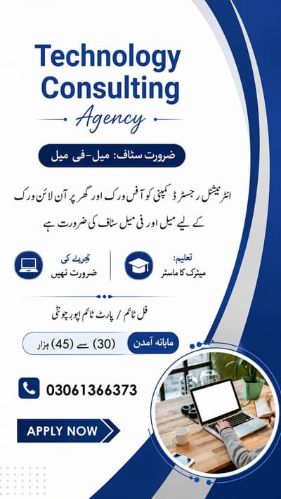 Part time, Full Time, Home based Online jobs