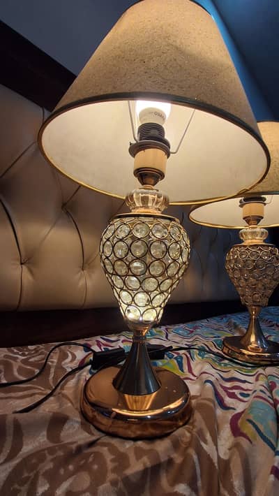 Crystal  table lamps (with bulb)