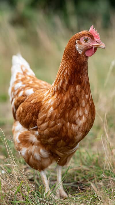 Healthy Brown Layer Hen