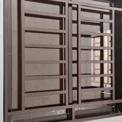 Modern Iron Window Safety Grill | Premium 20 Gauge | Custom Designs