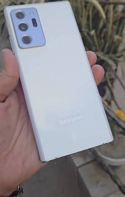 Samsung Mobile Note 20 Ultra PTA approve 256gb white colour