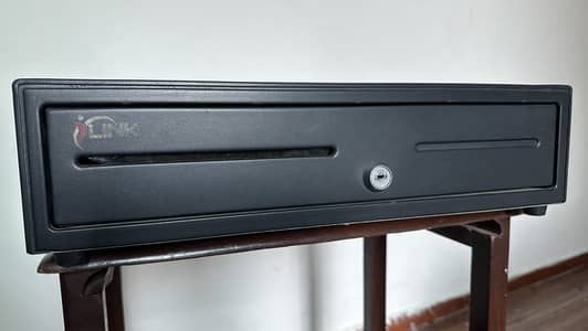 Cashier Drawer , barcode Scanner Logitech and bill printing machine