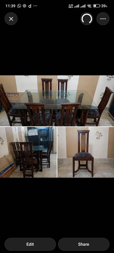 Dining Table shesham wood