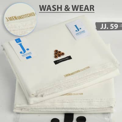 Original Junaid Jamshed (J. ) Men's Unstitched Suits – Flat 2800 Only!