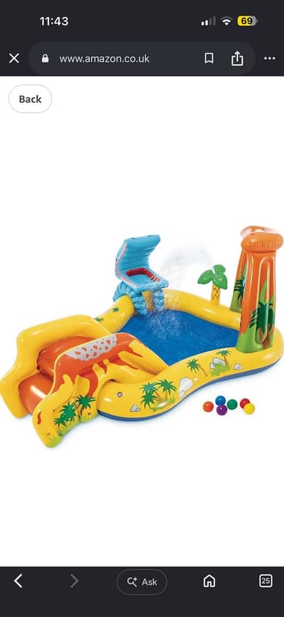 Intex swimming pool