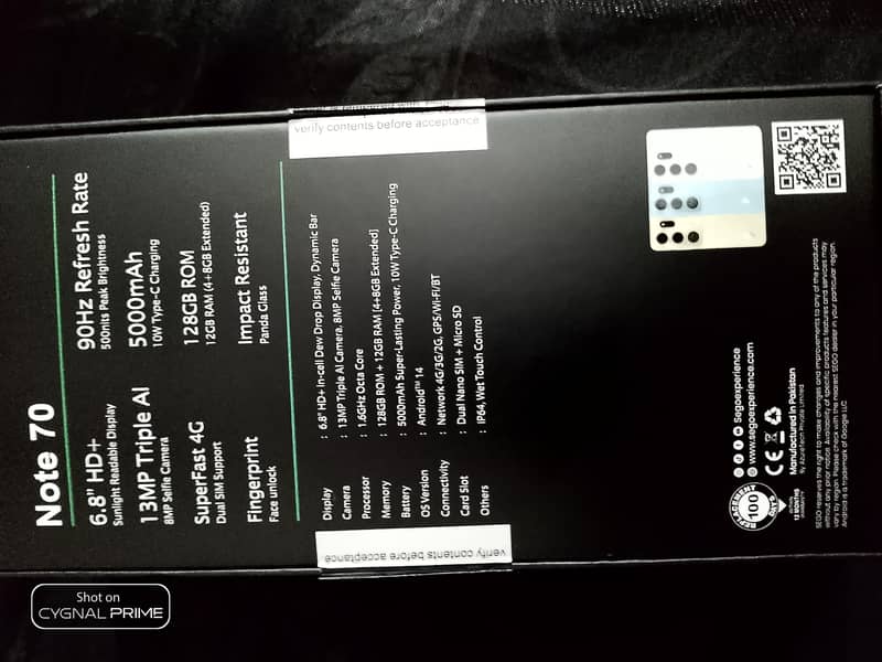 sego note 70 4