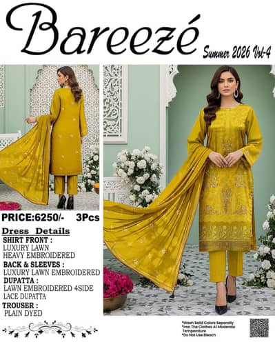 *_Bareeze brand Collection Embriodery