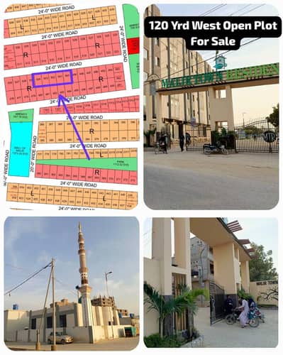 MALIR TOWN-1 WEST OPEN PLOT 120 YRD (OLD BLOCK)