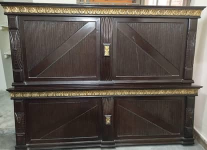 king bed set with side tables and dressing