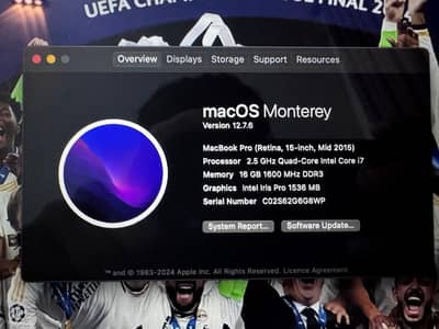MacBook Pro Retina 15-inch, Mid 2015