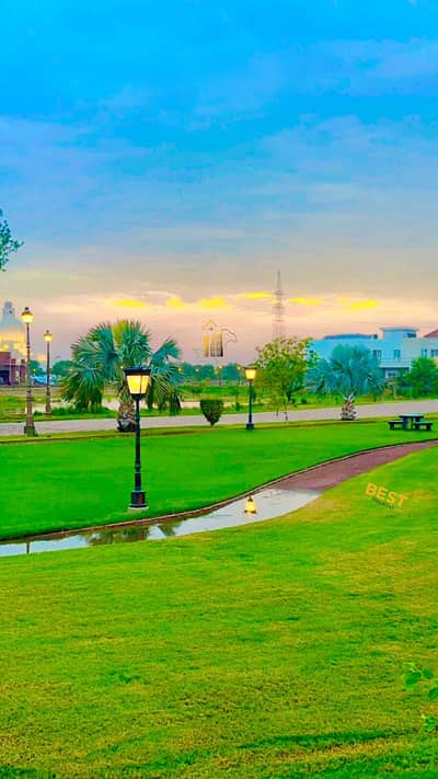 1 Kanal Plot For SALE Most Prime Block Of In Block M 4 Golf Estate 2 Lake City Lahore