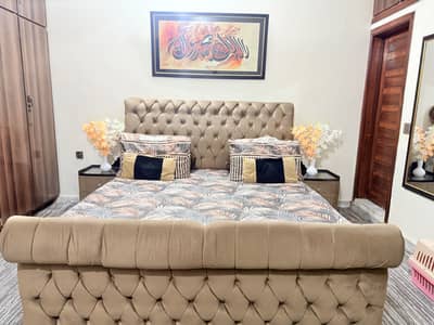 Bed with cushioning