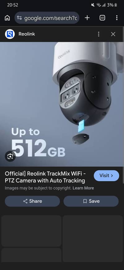 Reolink Trackmax 8MP 3x Optical Zoom Two way Talk + Color