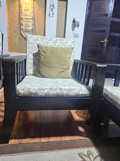 wooden sofa set