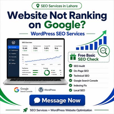 WordPress SEO Services Lahore | Website Ranking Fix