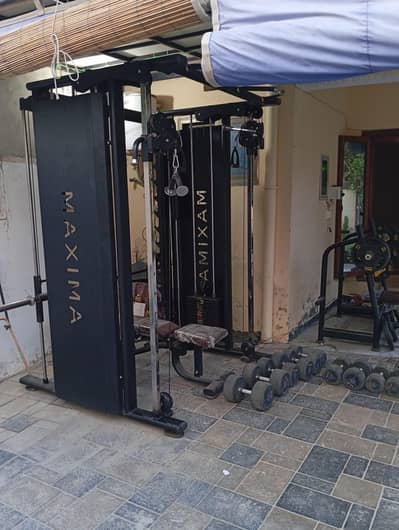 Home Gym Multi Station|Dumbells|plates|benchpress|free bench|Rods