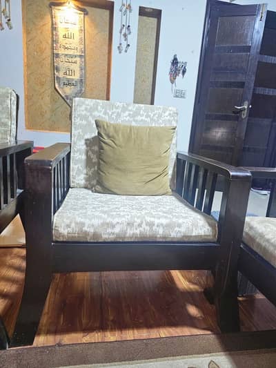 wooden sofa set