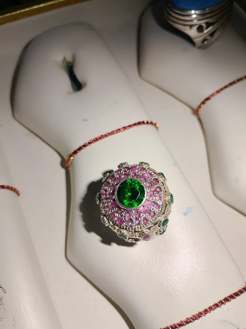 ruby Neelam stone ring 1