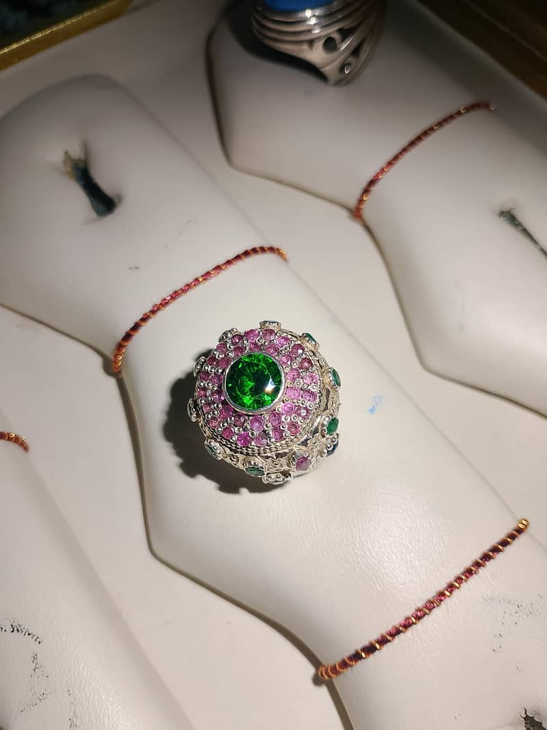 ruby Neelam stone ring 2