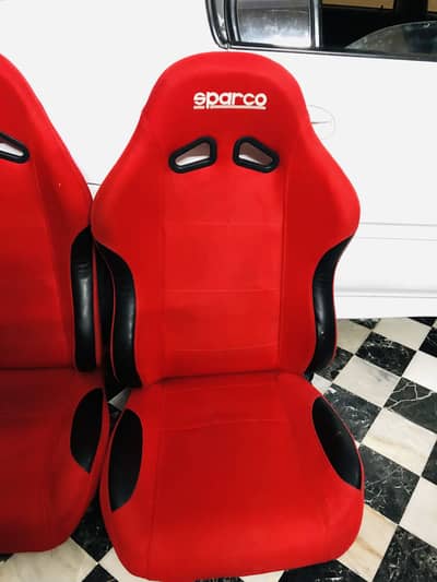 Sparco universal bucket seats in red
