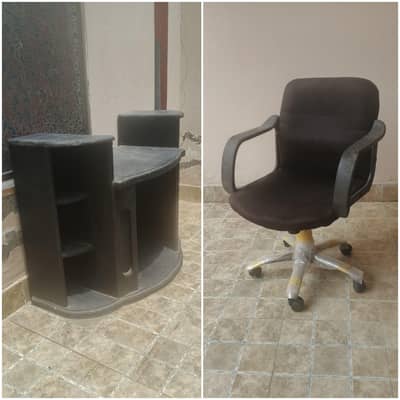 study chair office with storage Rack table