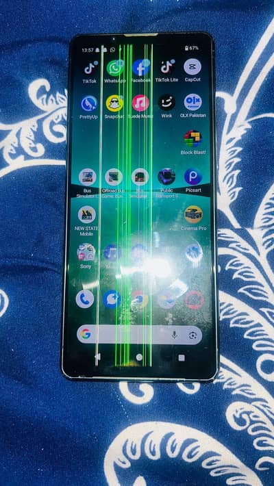 Sony Xperia 5 all ok bus penel lines