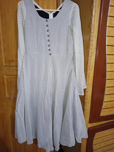 polka print frock