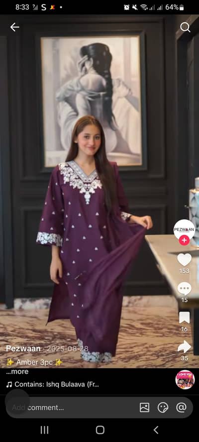 embroidered 3 piece suit Stitched