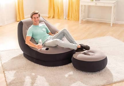 Air Chair With Stool inflatable Sofa Chair 03020062817