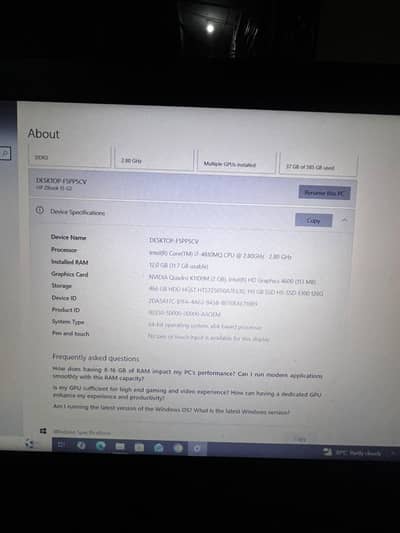 hp zbook 2 core i7 4th gen