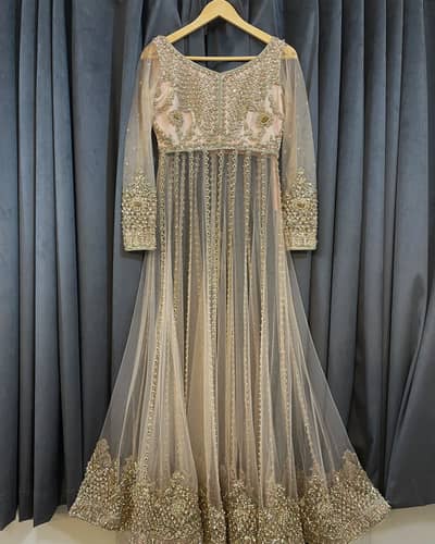 Designer Maha Wajahat Bridal Dress | Brand New | Powder Pink