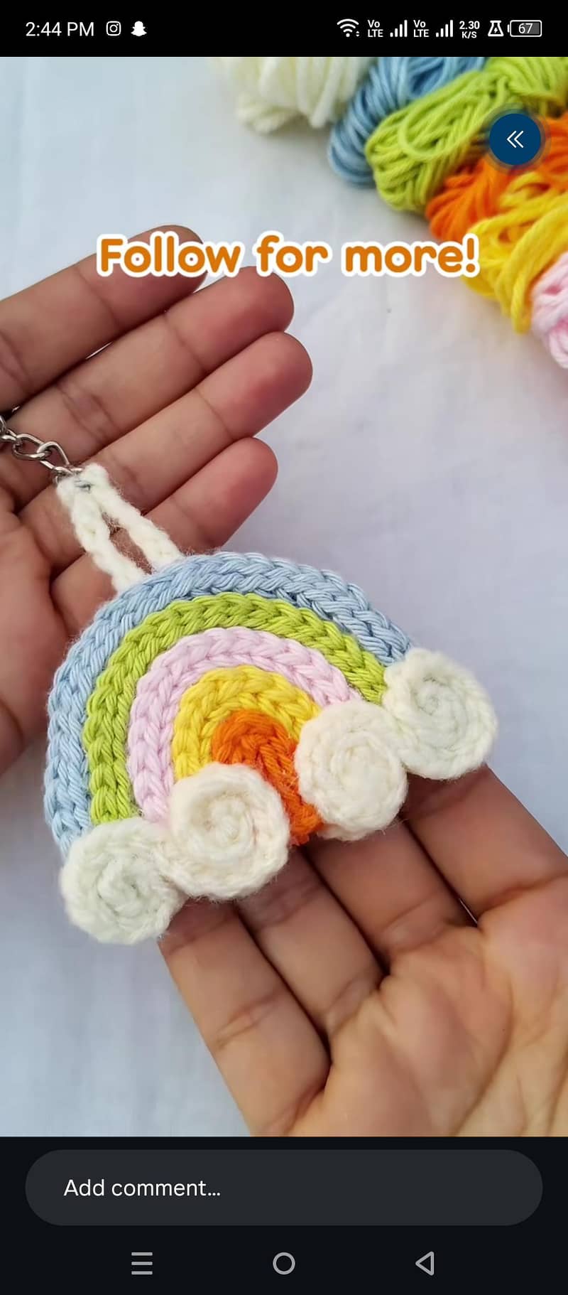 rainbow keychain 0