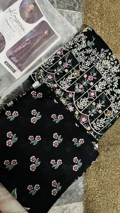 New unstitched lawn 3pc