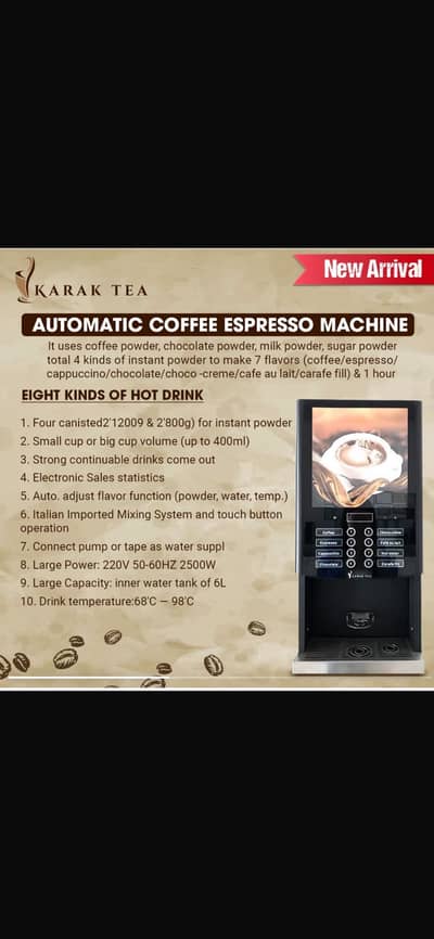 Automatic coffee espresso machine