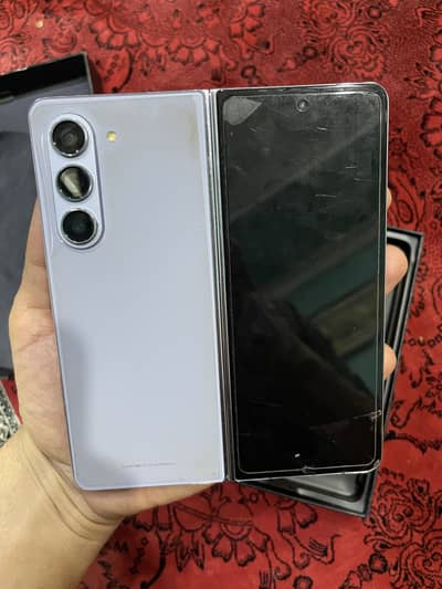 Samsung Mobile Z Fold 5 12/256 gb non pta  with box
