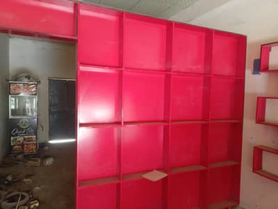counter and racks