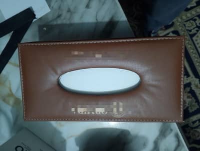 leather Tissue box