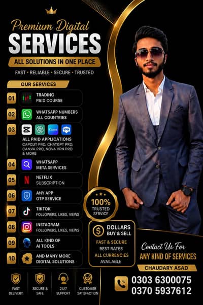 All kind of digital services are available at cheaper rates
