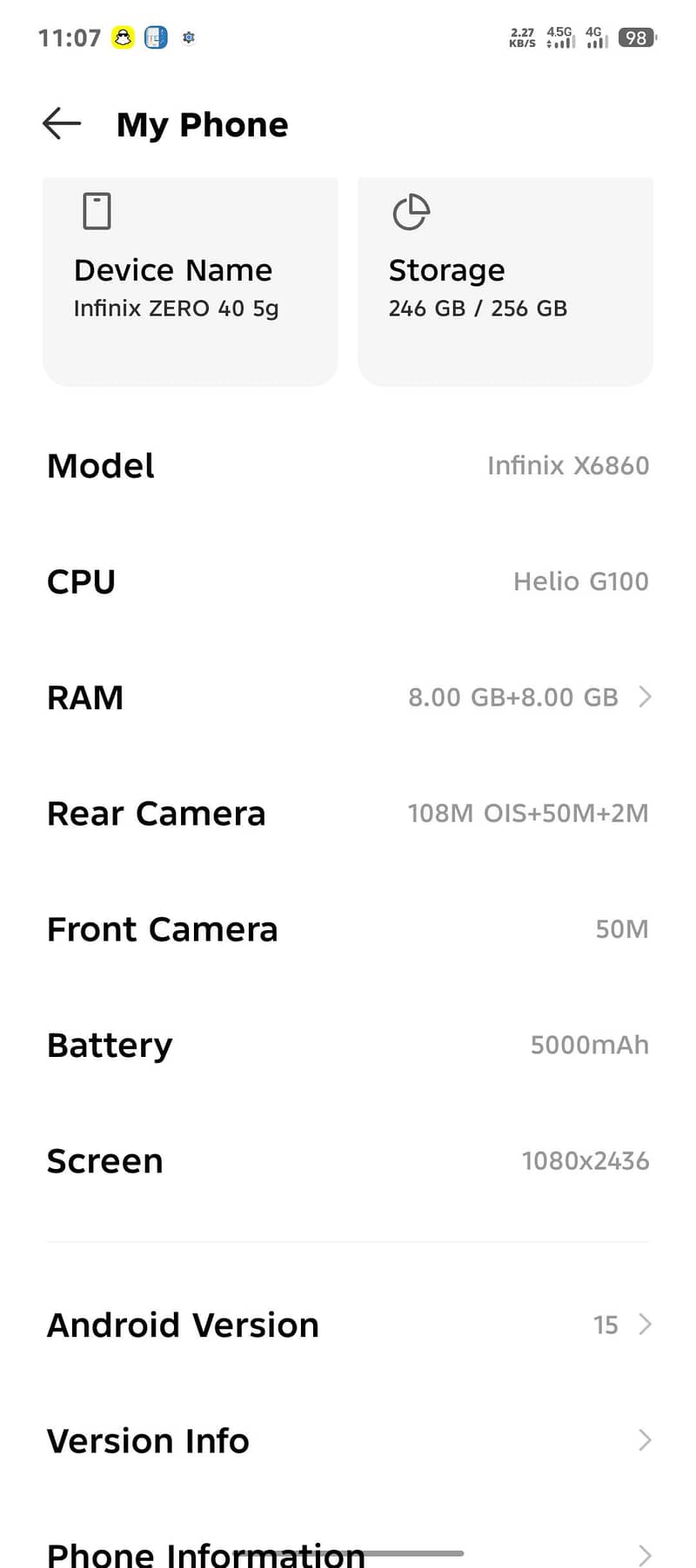 Infinix zero 40 4