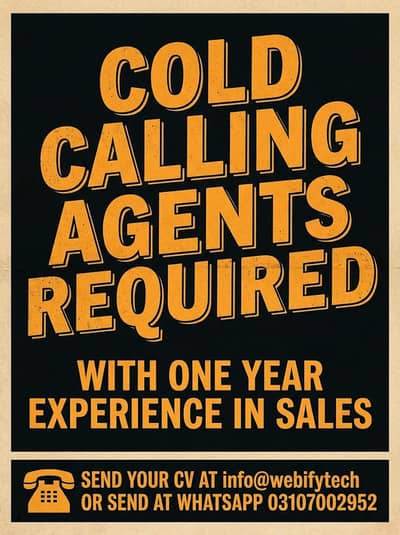Cold Calling Agents For Marketing Campaign Needed