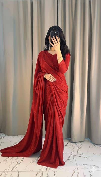 Stitched Moonlight Saree _ 5 Colors | Blouse Petticoat Included