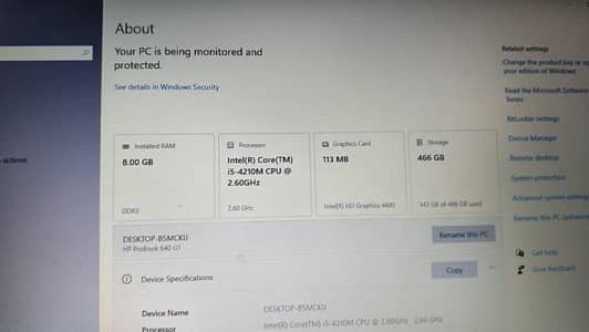 HP laptop Core i5 4th generation