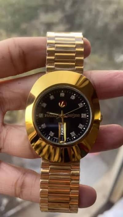 Original Rado DiaStar Automatic - Blue Diamond Dial - Gold