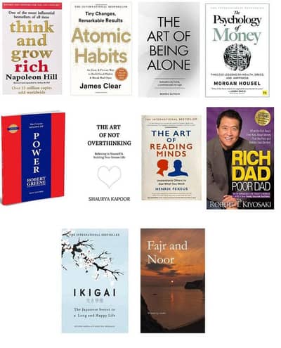 A5 Novel Collection 10 Books Hardcover Paperback