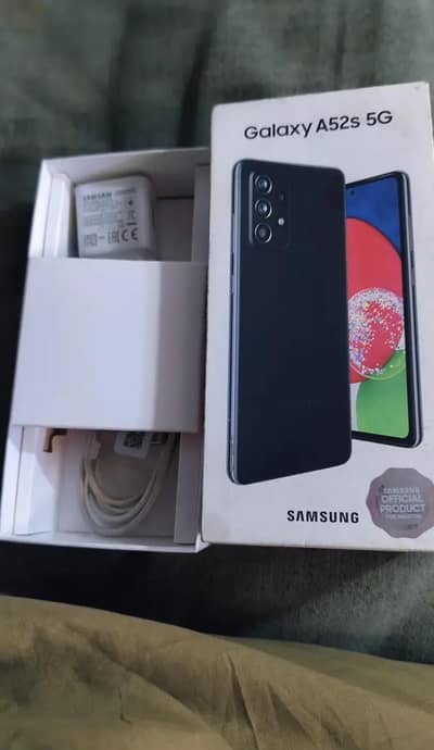Samsung Mobile A52s 5G Official PTA Complete box(Urgent sale