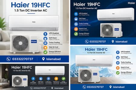 Haier 19HFC Inverter AC | Powerful Cooling | Original Warranty