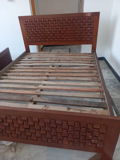 2 Single Beds Pure wood