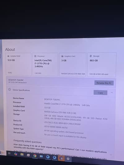 Gaming Pc for Sale
